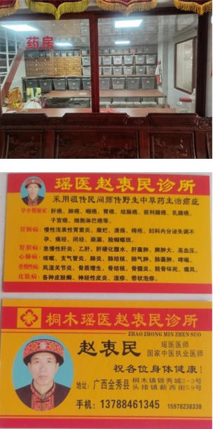 金秀瑶族灯草灸疗法瑶医药非物质文化遗产传承人---赵衷民